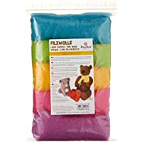 RAYHER HOBBY Lana Nueva Pura- vellón- 5 Colores a 20 g- Mezcla de Verano Easy Going- Multicolor- 2.65 x 1.55 x 0.55 cm